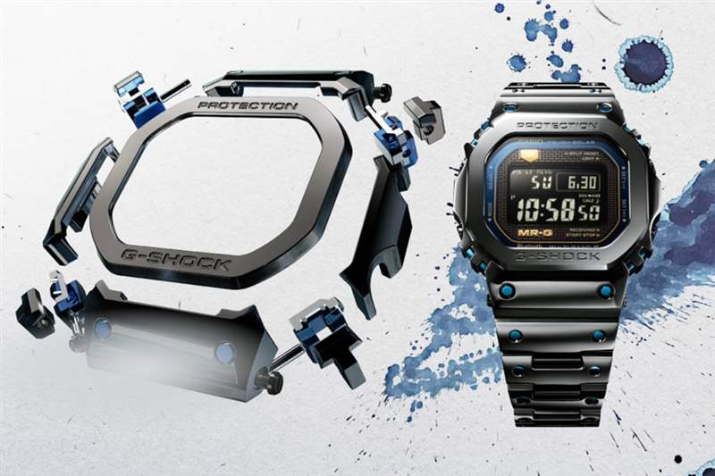 Casio 2022新表青墨MRG-B5000BA及迷彩GMW-B5000TVB型格登场-复刻表