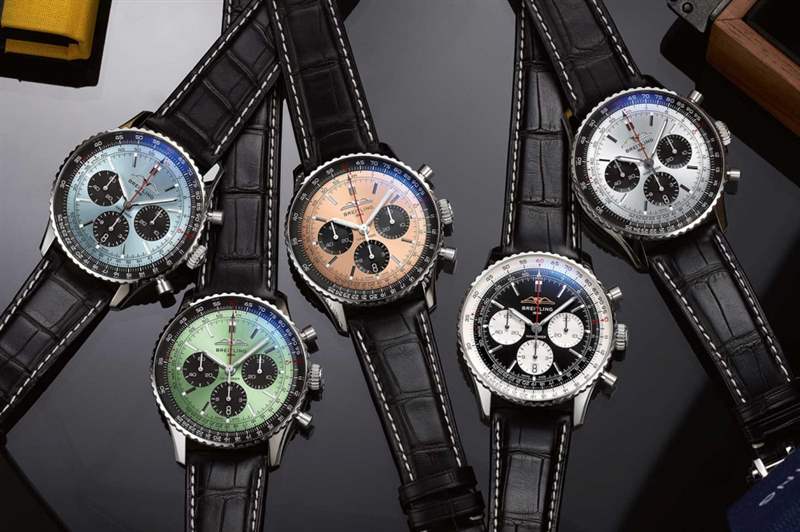 百年灵NAVITIMER B01 CHRONOGRAPH 43新鲜色系抢眼登场-复刻表