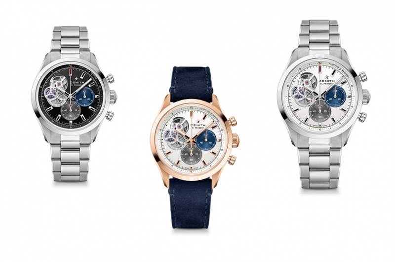 真力时2022新表面世三色陶瓷表圈Chronomaster Sport限量版运动表-复刻表
