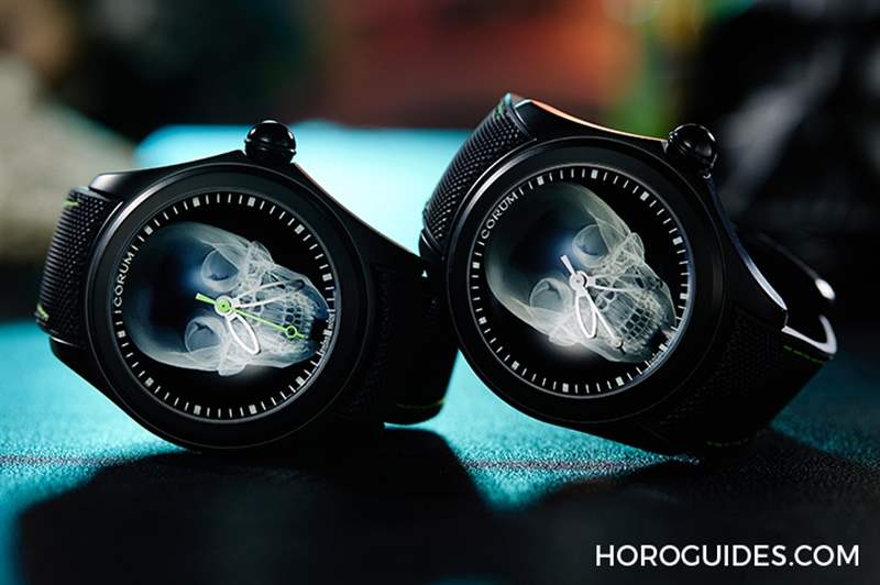 CORUM - 第二代登场，昆仑表Bubble 47 Skull X-Ray 泡泡系列骷髅头腕表