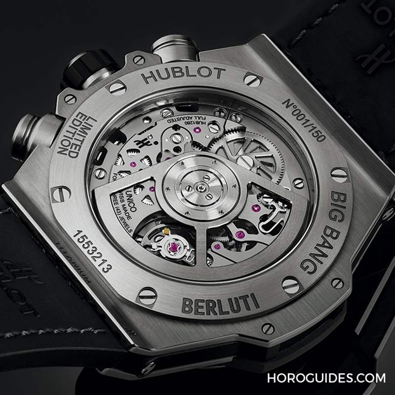 冷调工业风宇舶HUBLOT Big Bang Unico Berluti冷灰计时码表-复刻表