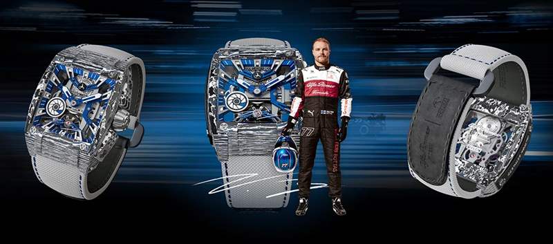 真力时天顶计时大师运动两种音调-叛乱RE-VOLT VALTTERI BOTTAS C42 和 ZHOU GUANYU C42-复刻表