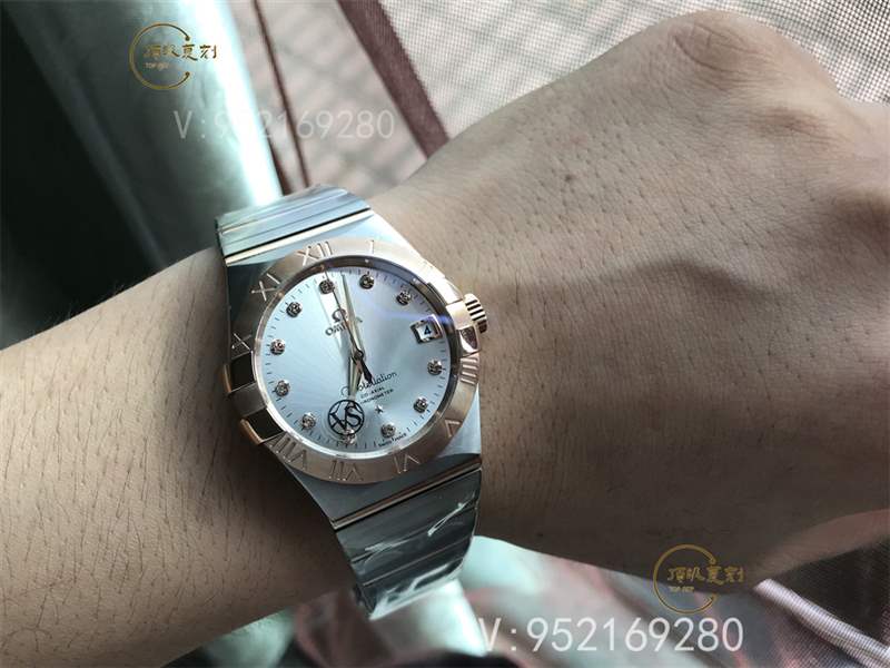 VS厂欧米茄星座间枚金钻钉做工怎么样123.20.38.21.52.001-复刻表