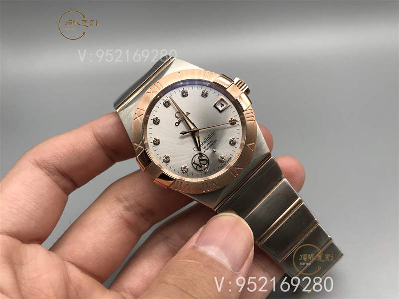 VS厂欧米茄星座间枚金钻钉做工怎么样123.20.38.21.52.001-复刻表