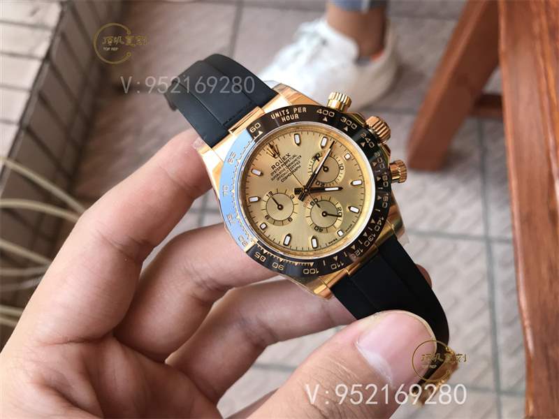 N厂劳力士迪通拿m116518ln间金胶带复刻表做工怎么样,内附实拍图-复刻表