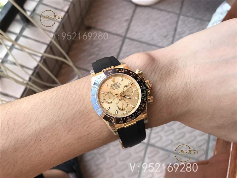 N厂劳力士迪通拿m116518ln间金胶带复刻表做工怎么样,内附实拍图-复刻表