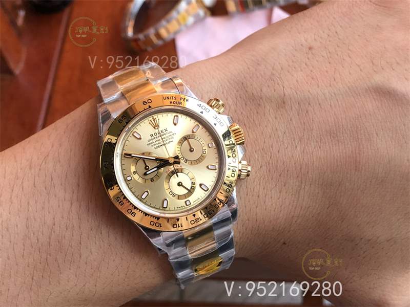 N厂复刻劳力士迪通拿m116503间金金盘做工怎么样,内附实拍图-复刻表