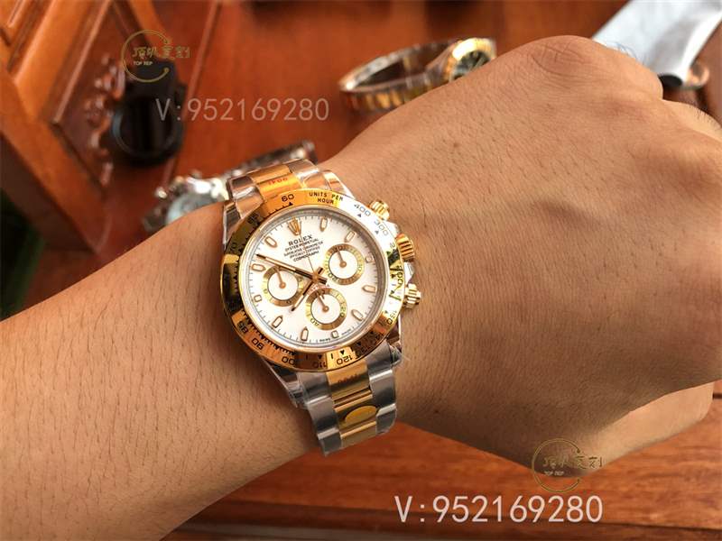 N厂复刻劳力士迪通拿间金白盘m116503腕表做工怎么样,内附实拍图-复刻表
