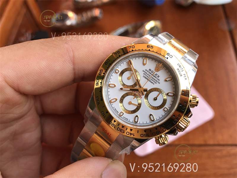 N厂复刻劳力士迪通拿间金白盘m116503腕表做工怎么样,内附实拍图-复刻表