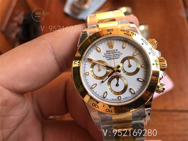 N厂复刻劳力士迪通拿间金白盘m116503腕表做工怎么样,内附实拍图-复刻表