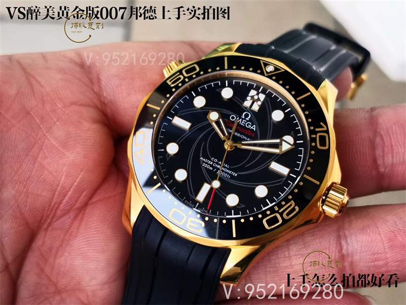 VS厂欧米茄海马黄金版女王密使007复刻表怎么样,醉美黄金版邦德-复刻表