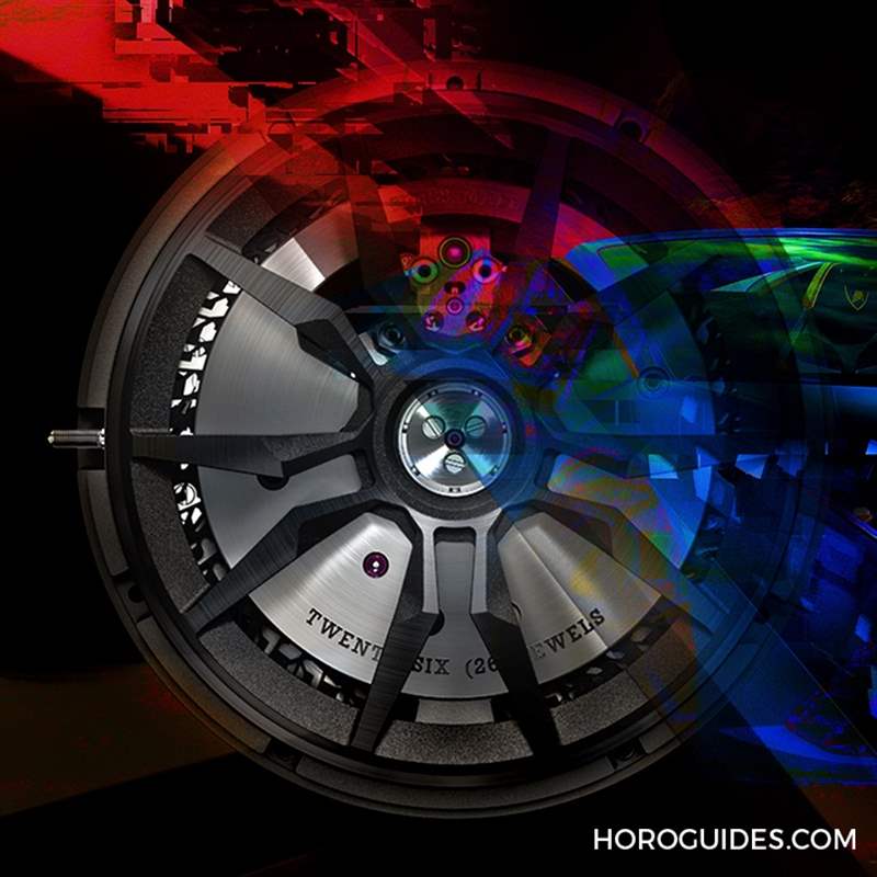 ROGER DUBUIS - 致虛擬車賽The Real Race！ 羅杰杜彼Excalibur Huracán Performante鏤空自動上鏈腕表