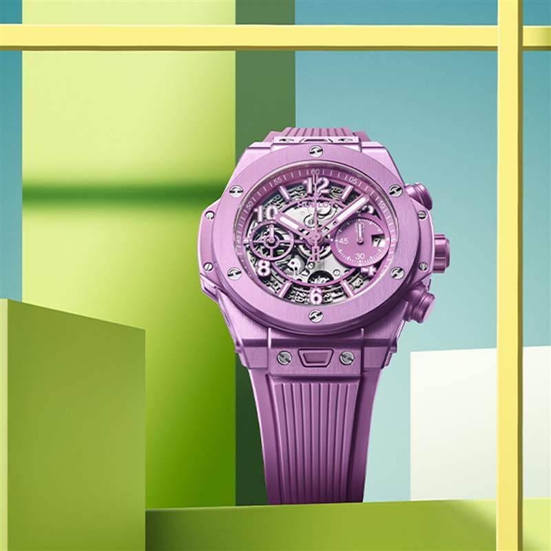 HUBLOT紫色狂迷延续为夏日活力而设计的最新BIG BANG UNICO-复刻表