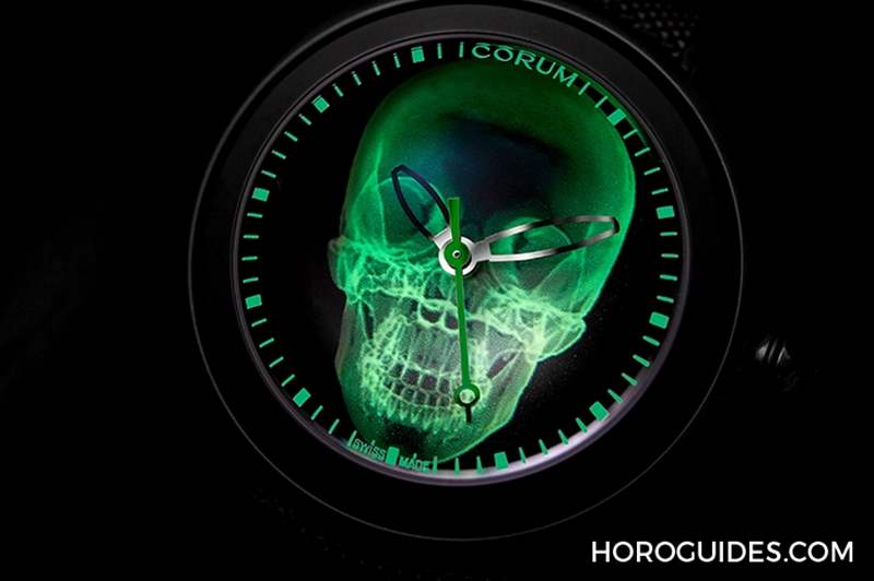 CORUM - 第二代登场，昆仑表Bubble 47 Skull X-Ray 泡泡系列骷髅头腕表