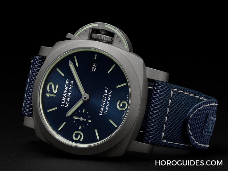 OFFICINE PANERAI - 全都亮起來！ 沛納海全新Luminor Marina，表盤、表冠、表帶都有夜光
