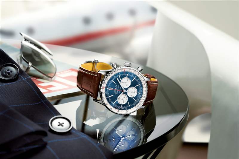 NAVITIMER B01 CHRONOGRAPH 46航空計時腕錶(圖片來源:Breitling) Breitling原版飞行员腕表70周年致敬复刻作超越前代的时尚魅力-复刻表