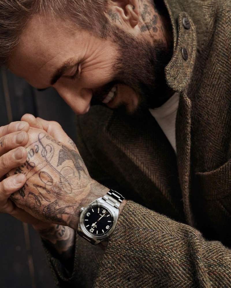 碧咸（David Beckham）亦帶上了TUDOR Ranger手錶。（IG@davidbeckham）