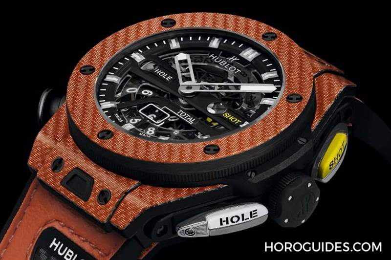 HUBLOT - 橘色、超轻量、可计杆数，Hublot Big Bang Unico高尔夫球表新色亮相