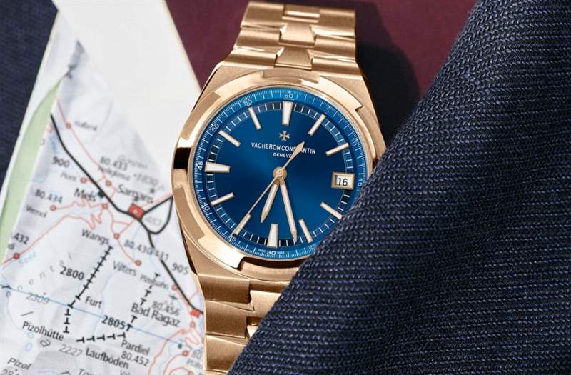 江詩(shī)丹頓2020新作！ Vacheron Constantin Overseas自動(dòng)上鏈腕表帶來(lái)典雅粉紅金X藍(lán)面設(shè)定