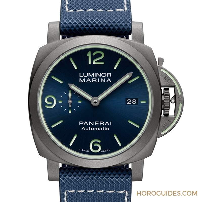 OFFICINE PANERAI - 全都亮起來！ 沛納海全新Luminor Marina，表盤、表冠、表帶都有夜光
