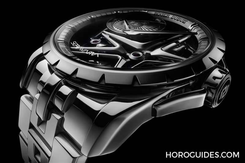 ROGER DUBUIS - 這款自動盤轉起來很迷幻！ Roger Dubuis攜手空山基推出Excalibur Sorayama Monobalancier腕表