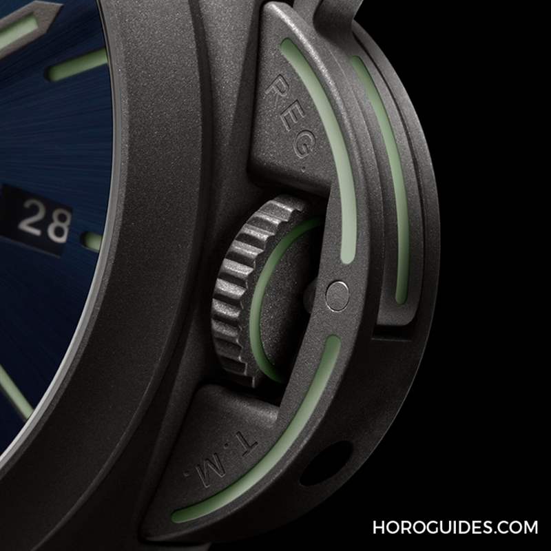 OFFICINE PANERAI - 全都亮起來！ 沛納海全新Luminor Marina，表盤、表冠、表帶都有夜光
