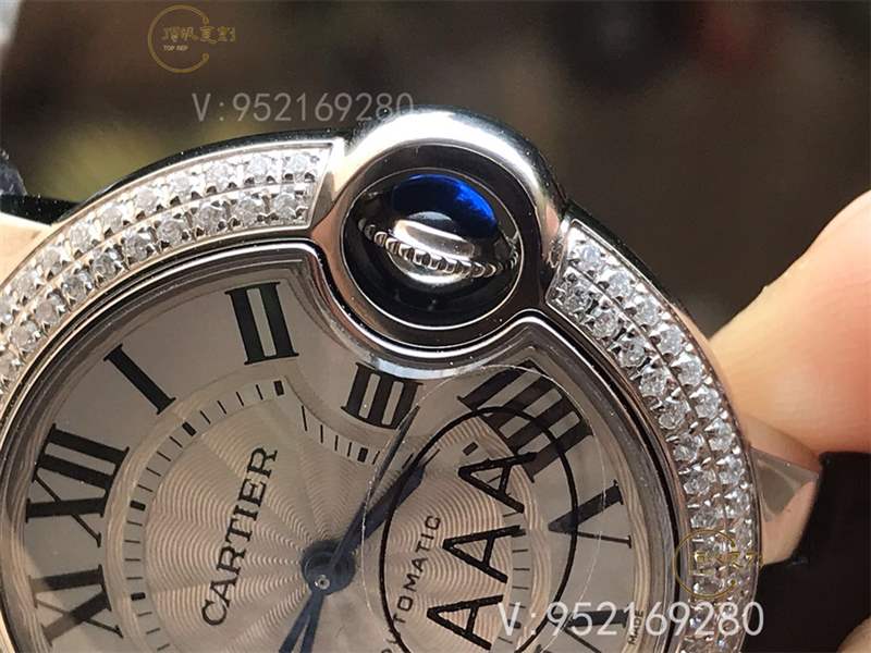 V6厂卡地亚33mm蓝气球W4BB0016钻圈复刻表做工怎么样-复刻表