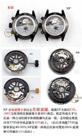 XF厂泰格豪雅卡莱拉01月球表面复刻表真假对比正品评测-复刻表