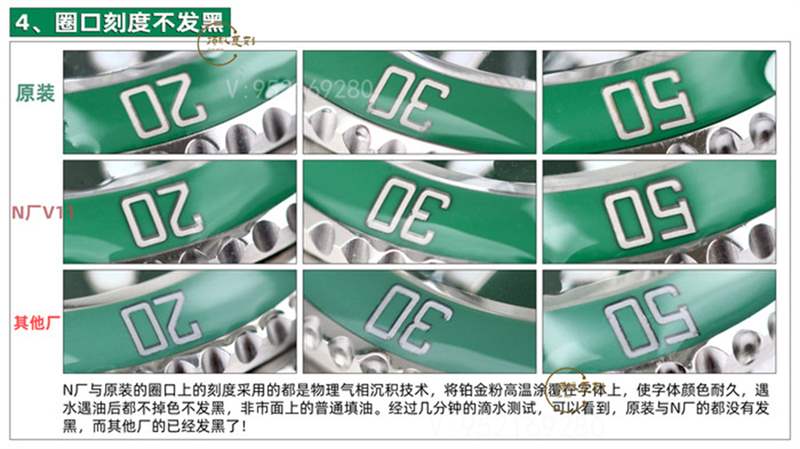 N厂复刻V11升级版劳力士绿水鬼对比正品及市场版本评测-复刻表