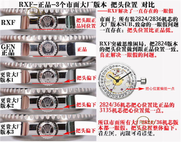 RXF厂劳力士黑水鬼翻复刻表新品上市-xf厂水鬼-复刻表