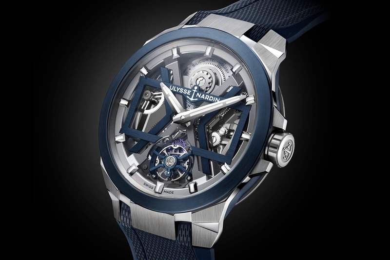 雅典表Ulysse Nardin Blast系列1723-400经典机械设计腕表-复刻表