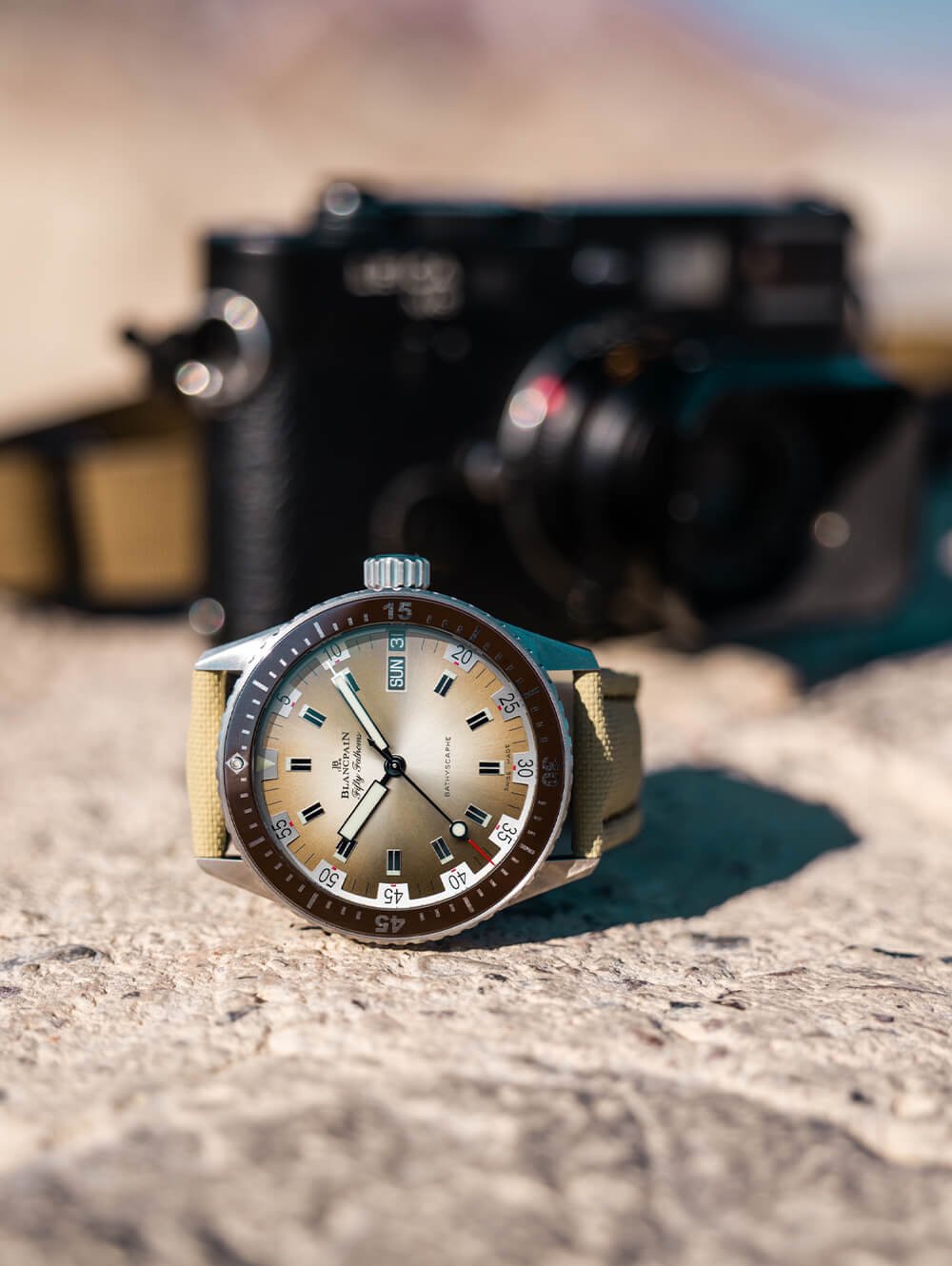 宝珀五十噚5052深海潜水艇Day Date Desert-复刻表