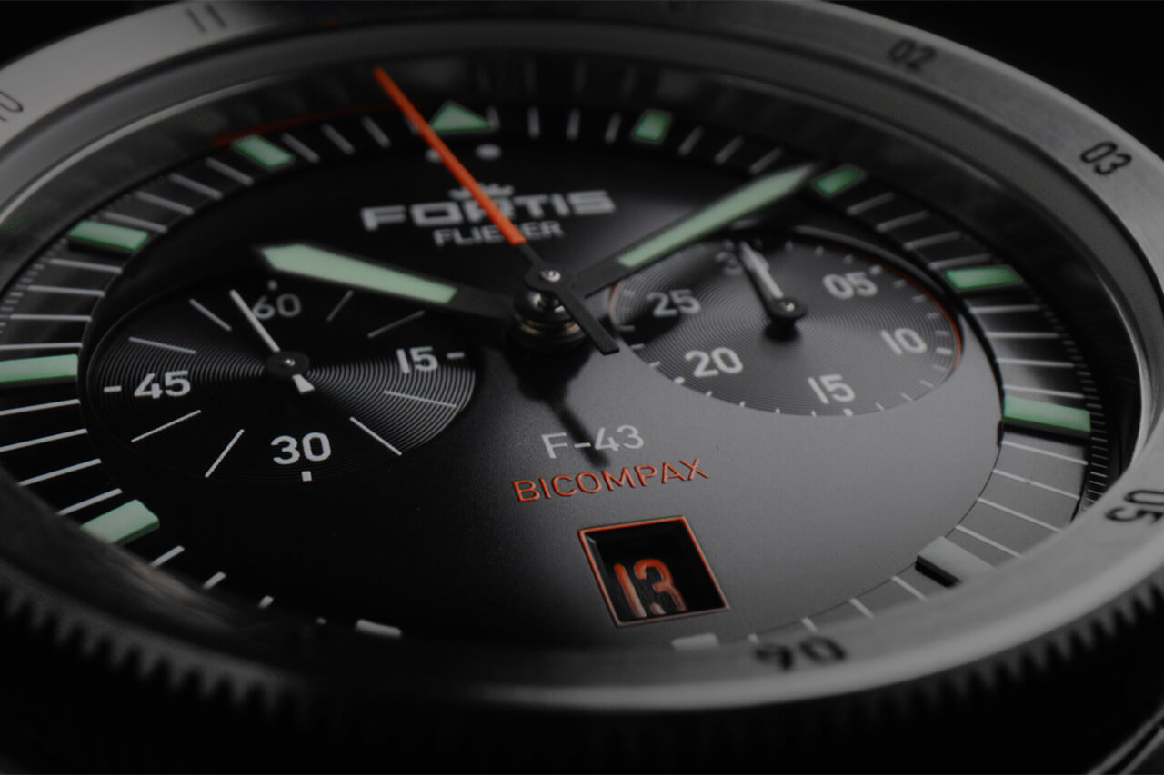 俄罗斯小众手表富通Fortis Flieger F-43 Bicompax-复刻表
