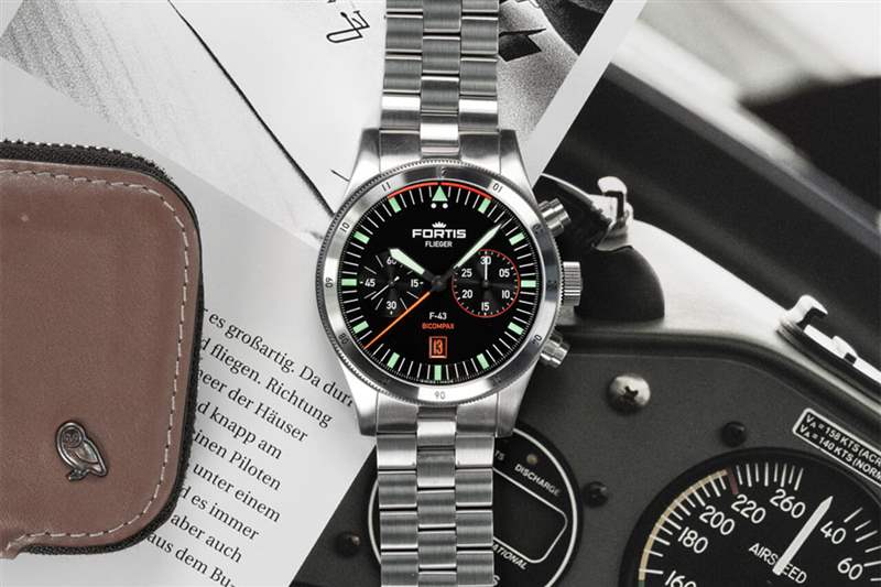 俄罗斯小众手表富通Fortis Flieger F-43 Bicompax-复刻表