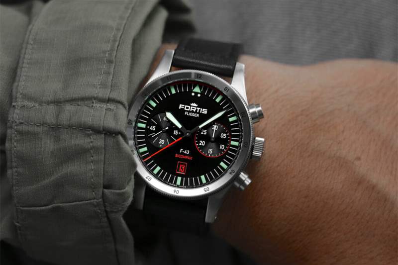 俄罗斯小众手表富通Fortis Flieger F-43 Bicompax-复刻表