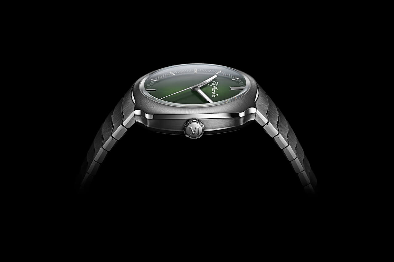 独特的绿色表盘手表H. Moser & Cie Streamliner-复刻表