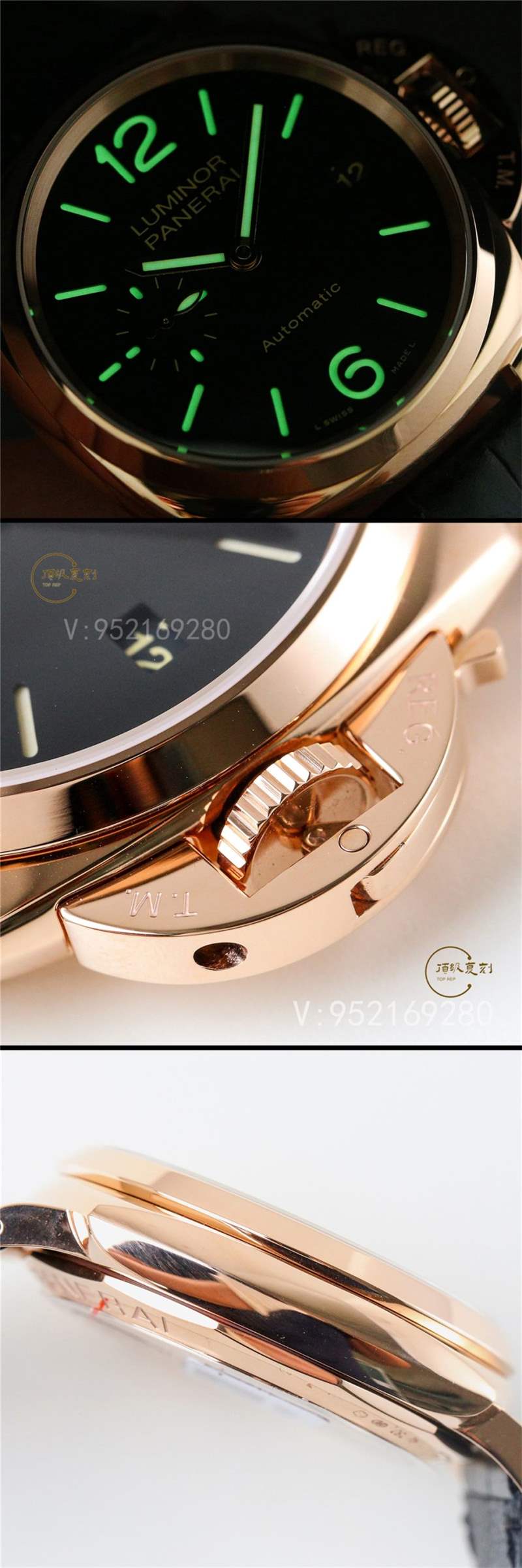 VS廠沛納海908-VS廠沛納海pam908復(fù)刻表38mm紅金做工怎么樣-復(fù)刻表