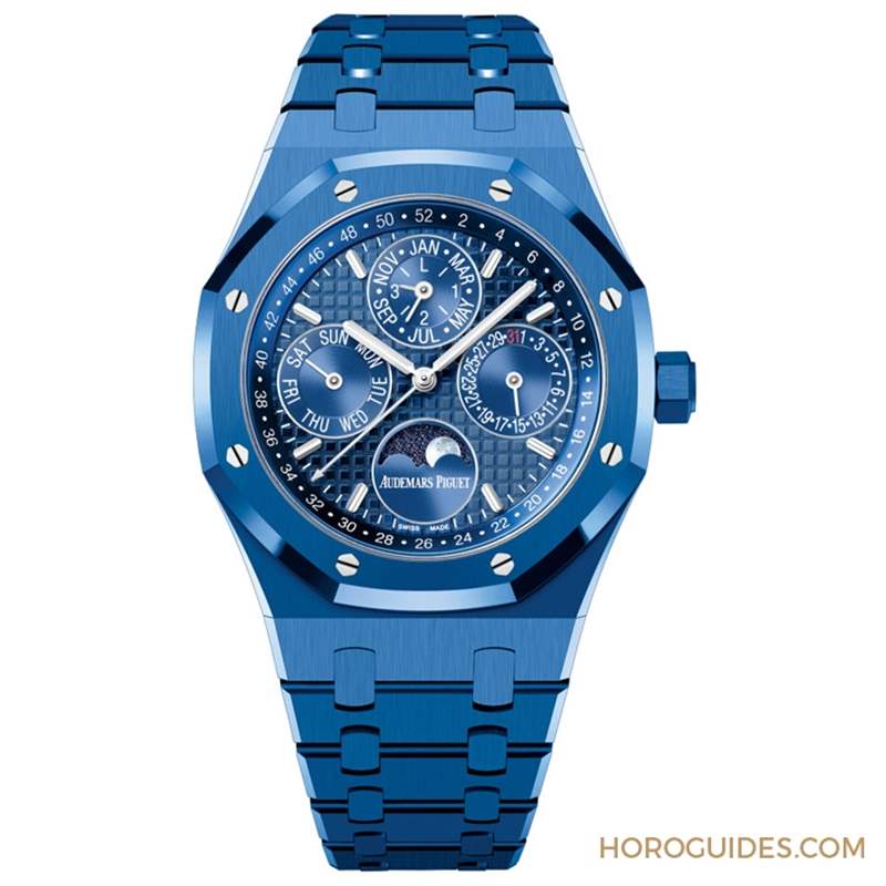 AUDEMARS PIGUET - 爱彼第一只蓝色陶瓷表！ 皇家橡树万年历蓝色陶瓷链带腕表
