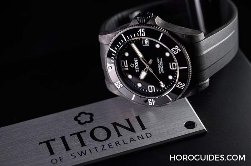 夏末黑魂大魔王来袭TITONI Seascoper CarbonTech 彩虹圈大升级-复刻表