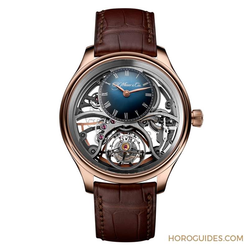 賀高登鐘表50周年！ H. Moser & Cie.勇創(chuàng)者圓柱陀飛輪鏤空紀念腕表限量發(fā)行
