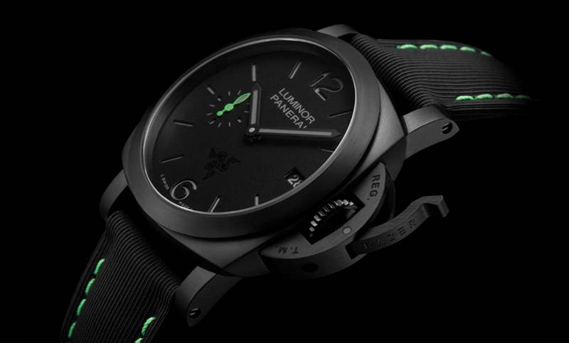 電競美學(xué)加身，雷蛇螢光綠在發(fā)光｜Panerai Luminor Quaranta Razer特別版