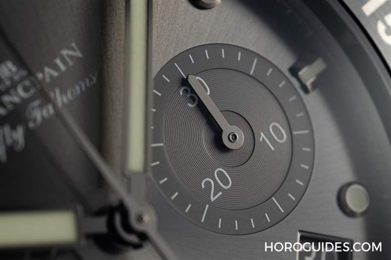BLANCPAIN - 18K红金蓝面、23级钛灰面，Blancpain五十噚深潜器飞返计时码表两款延伸新作