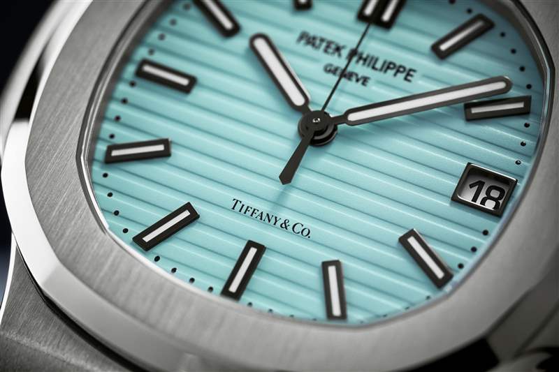 Tiffany-Blue Nautilus 5711 表盤特寫