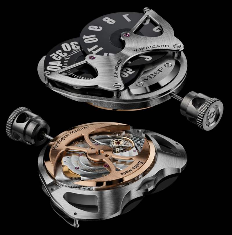 MB&F HM5 RT腕表是金色的鐘表駕駛機器-復(fù)刻表