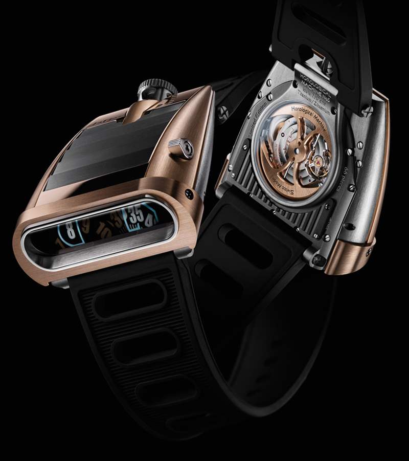MB&F HM5 RT腕表是金色的鐘表駕駛機器-復(fù)刻表