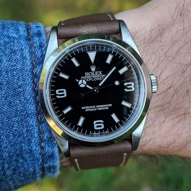 1989年14270 面世，腕表換上啞光黑色表盤（ Matte dial），「369」字體風(fēng)格也走向當(dāng)代藝術(shù)風(fēng)