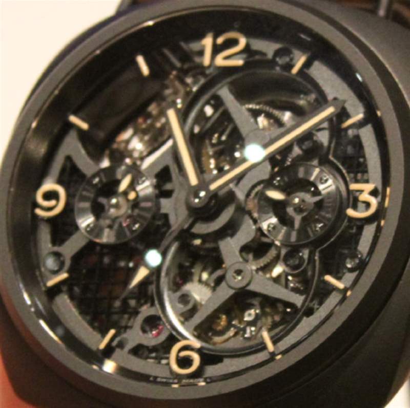 PAM 348 dial SBF(原VS)沛纳海348Radiomir陀飞轮GMT陶瓷48毫米腕表-复刻表