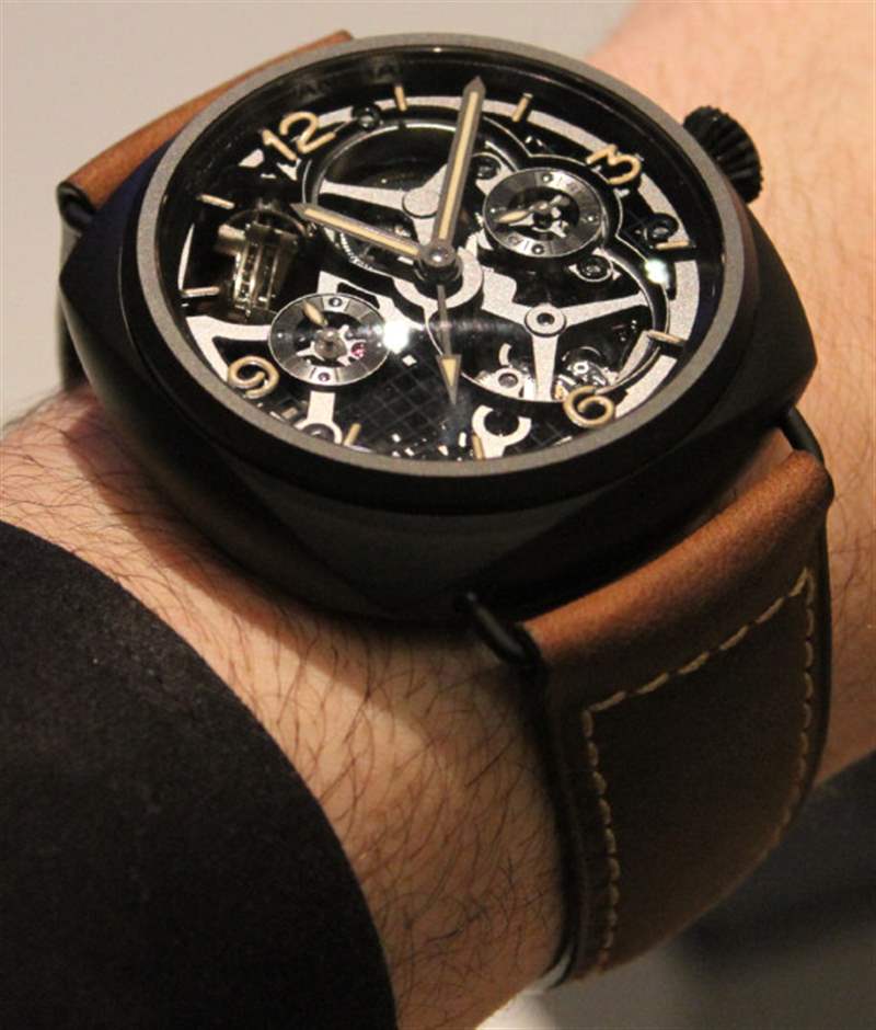 PAM 348 wrist SBF(原VS)沛纳海348Radiomir陀飞轮GMT陶瓷48毫米腕表-复刻表
