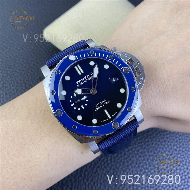 SBF厂(VS厂)新品沛纳海pam1289蓝色抛光圈口腕表做工如何-复刻表