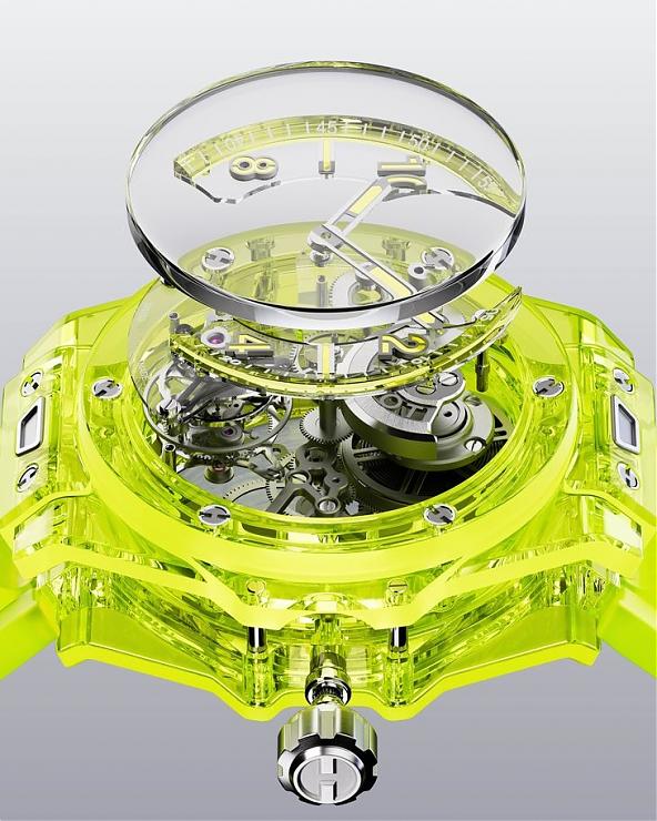 HUBLOT蓝宝石不只晶透亮还有萤光黄SAXEM满满科技含量-复刻表